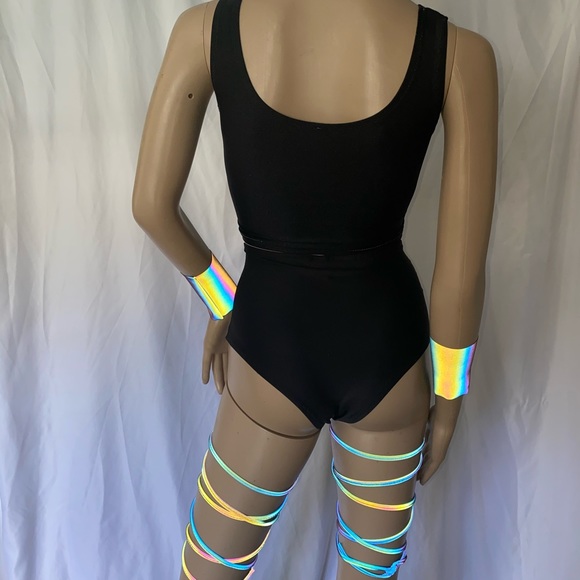 Rainbow and Reflective leg wraps - Picture 6 of 7